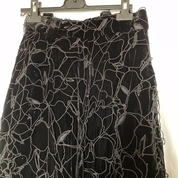 ATELIER VERSACE VTG Woman's Rope&Holes velour Pants 42